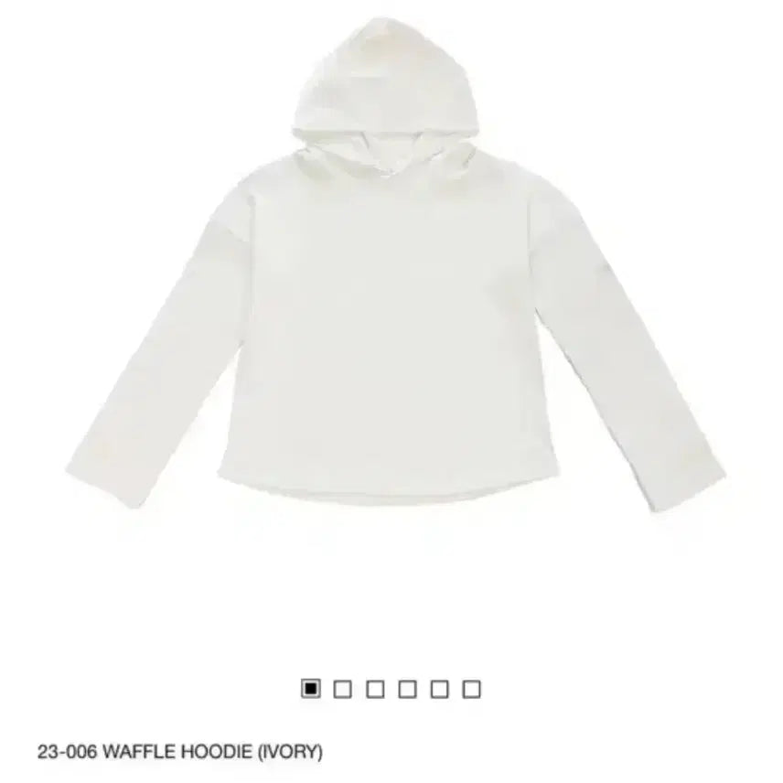[BUNJANG] Choycom 23-006 Waffle Hoodie Ivory / 지초이컴포트 23-006 와플 후디 아이보리 3