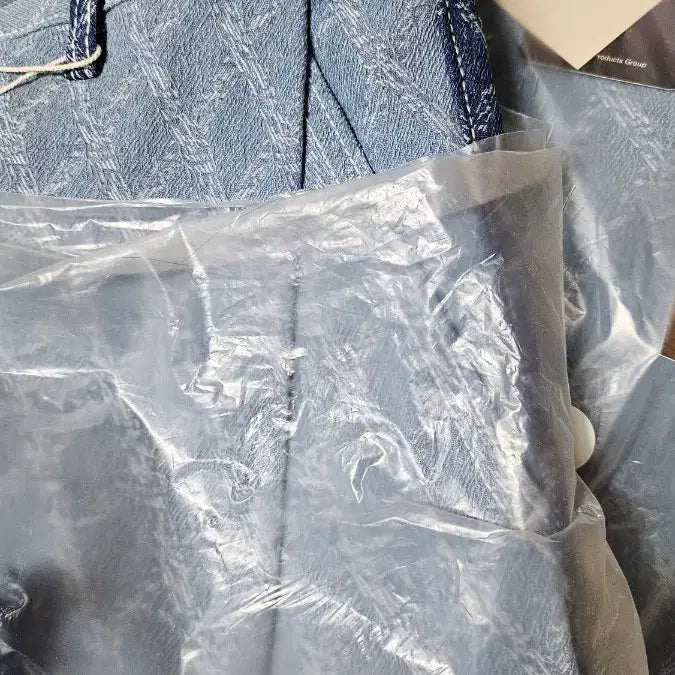 [BUNJANG] Karacter Patterned Denim Pants / karacter 카락터 패턴 배색 데님 바지 2사이즈 미개봉 새상품