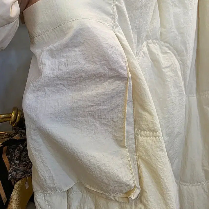 [BUNJANG] Italian Wave Quilted Long Skirt / 세일 이태리제품 물결 퀄팅 누빔롱스커트