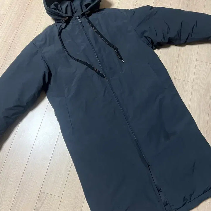 [BUNJANG] TIME Goose Down Long Padded Coat / 한섬 타임 TIME 125만 백 프린팅 구스다운 점퍼 롱패딩 거위털 코트