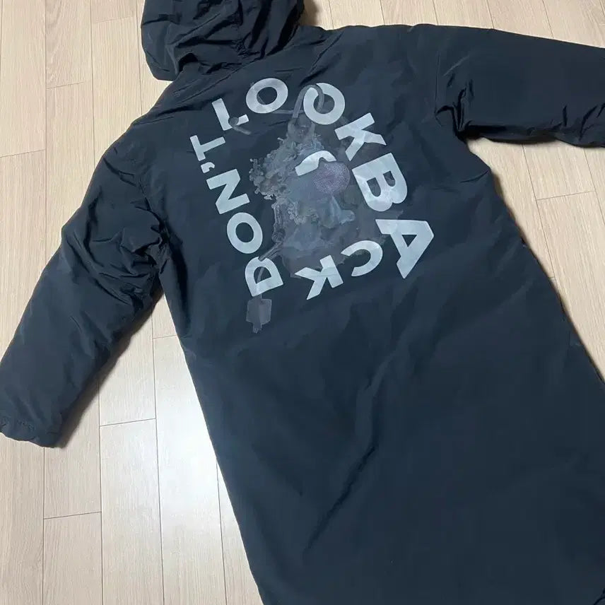 [BUNJANG] TIME Goose Down Long Padded Coat / 한섬 타임 TIME 125만 백 프린팅 구스다운 점퍼 롱패딩 거위털 코트