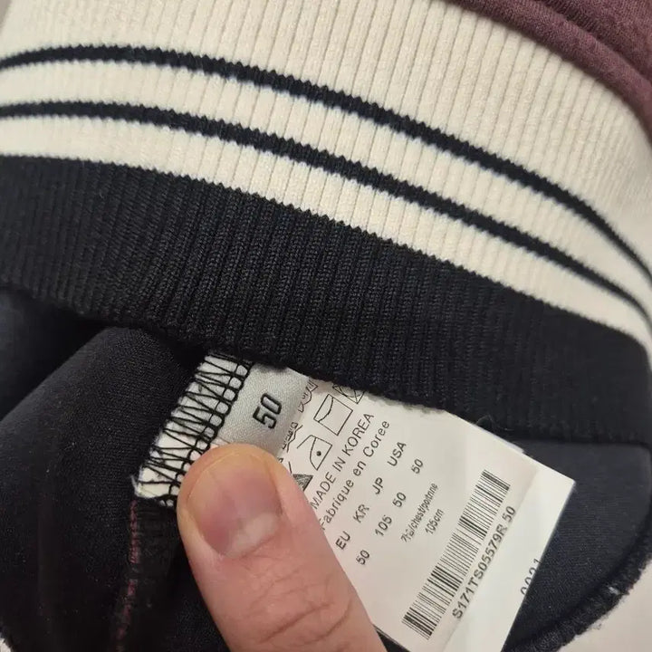 [BUNJANG] Solid Homme Burgundy Neoprene Sweatshirt / 솔리드옴므  맨투맨 버건디 네오프랜 50