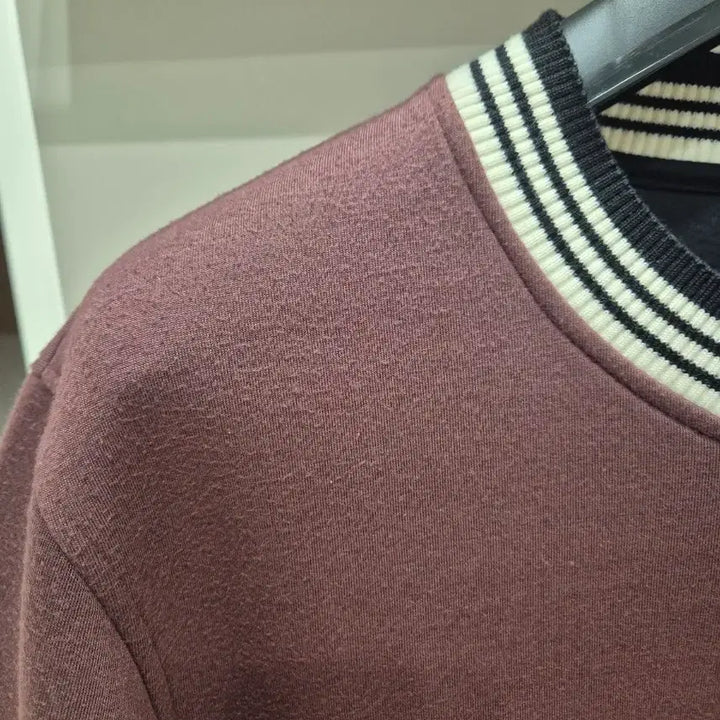 [BUNJANG] Solid Homme Burgundy Neoprene Sweatshirt / 솔리드옴므  맨투맨 버건디 네오프랜 50
