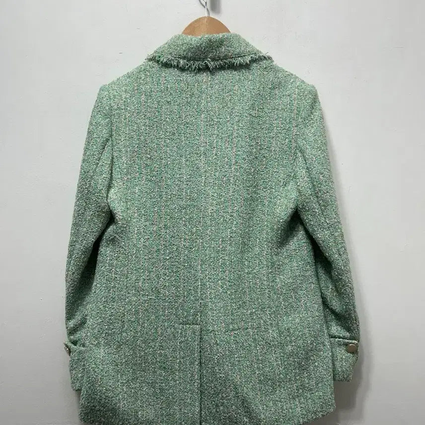 [BUNJANG] Daniel Hechter Tweed Jacket Mint 66 New / 다니엘헤쳐 트위드 자켓 민트색 66 새상품