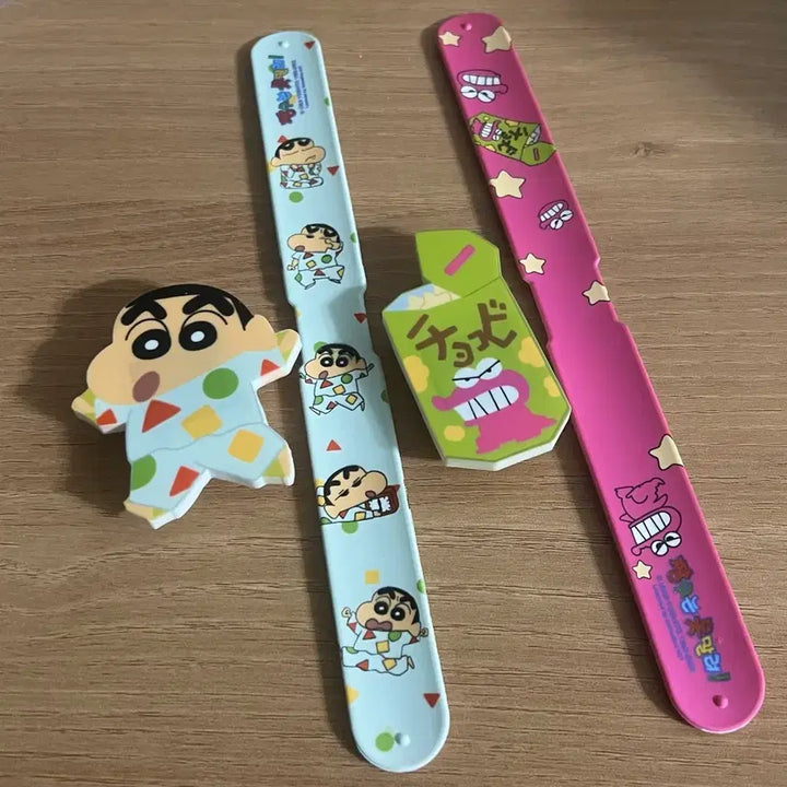 [BUNJANG] Crayon Shin-chan Chocobi One-Touch Wristwatch Bundle / 일괄 2개 짱구 초코비 원터치 손목시계