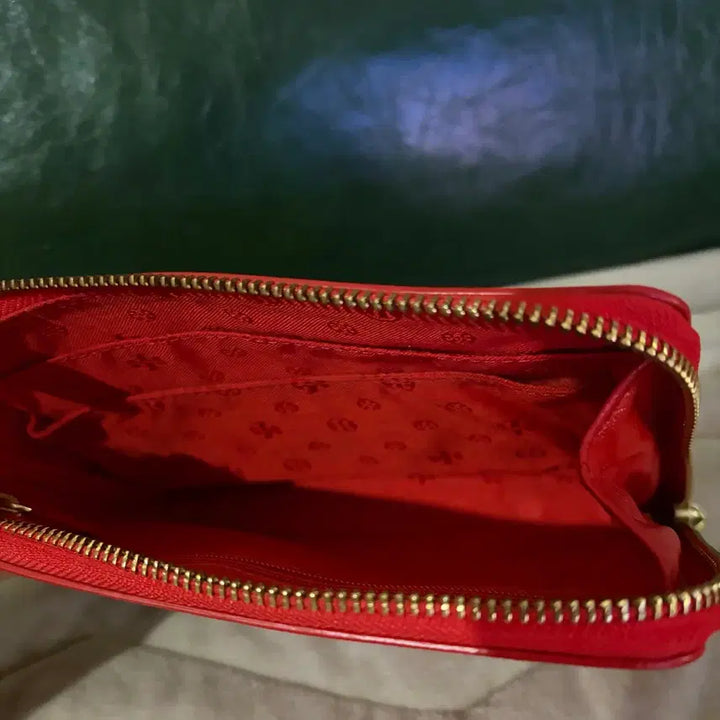 [BUNJANG] Tory Burch Red Mini Pouch Wallet / 토리버치 빨간색 지갑(미니파우치 겸)