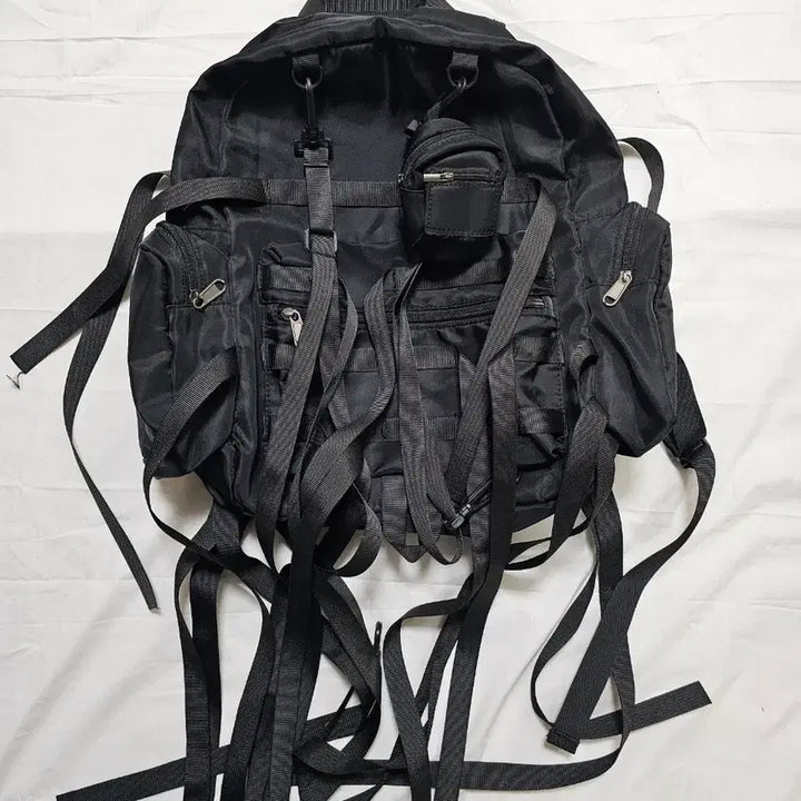 [BUNJANG] Unique Black Backpack / 유니크 블랙 백팩