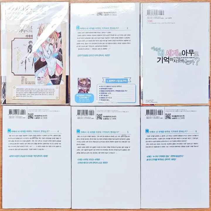[BUNJANG] Why Doesn't Anyone Remember My World? Volumes 1-6 (Sealed) / (미개봉)(초판) 어째서 내 세계를 아무도 기억하지 못하는가? 1~6