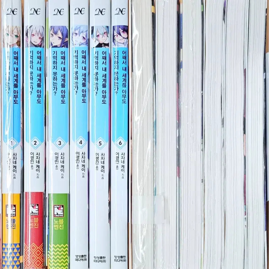 [BUNJANG] Why Doesn't Anyone Remember My World? Volumes 1-6 (Sealed) / (미개봉)(초판) 어째서 내 세계를 아무도 기억하지 못하는가? 1~6