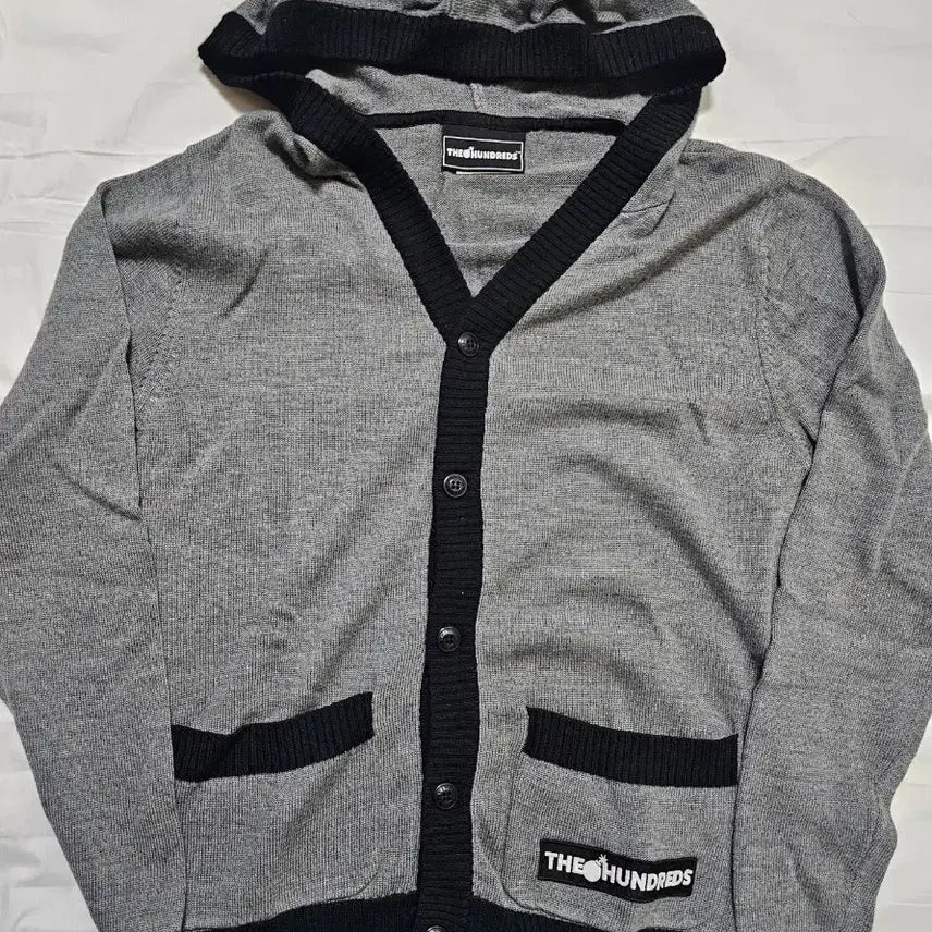 [BUNJANG] The Hundred Hoodie Gray Cardigan / 더 헌드레드 후드 가디건 회색