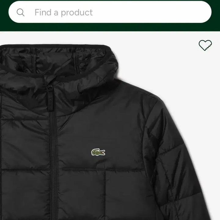 [BUNJANG] Lacoste Lightweight Padded Jacket (Men's) / 라코스테 경량 패딩 점퍼 남자 s
