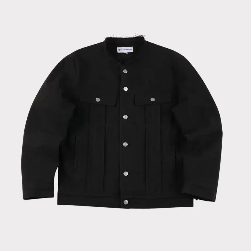 [BUNJANG] King Archives No Collar Trucker Jacket / [1] 킹아카이브 노카라 트러커 자켓