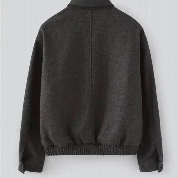 [BUNJANG] Fabrega Gusto Wool Blouson Jacket Charcoal / 파브레가 구스토 울 블루종 자켓 차콜 2