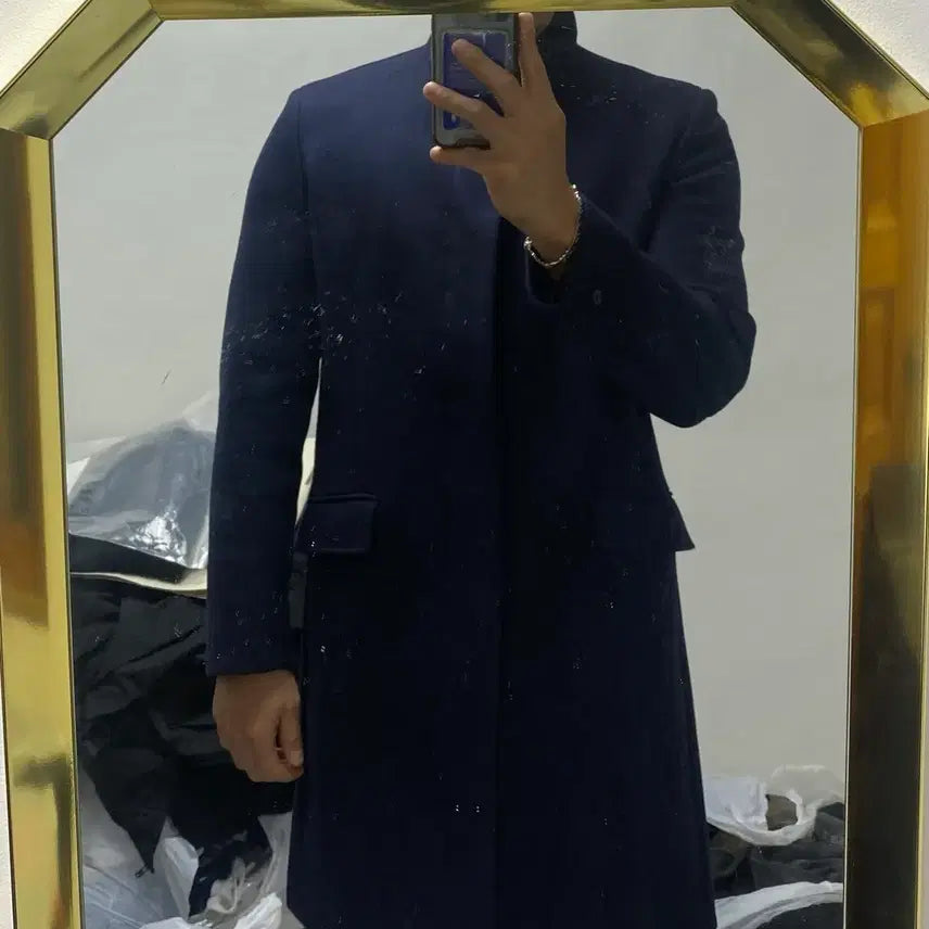 [BUNJANG] Theory Navy Coat L / Theory 띠어리 남성 네이비 코트 L