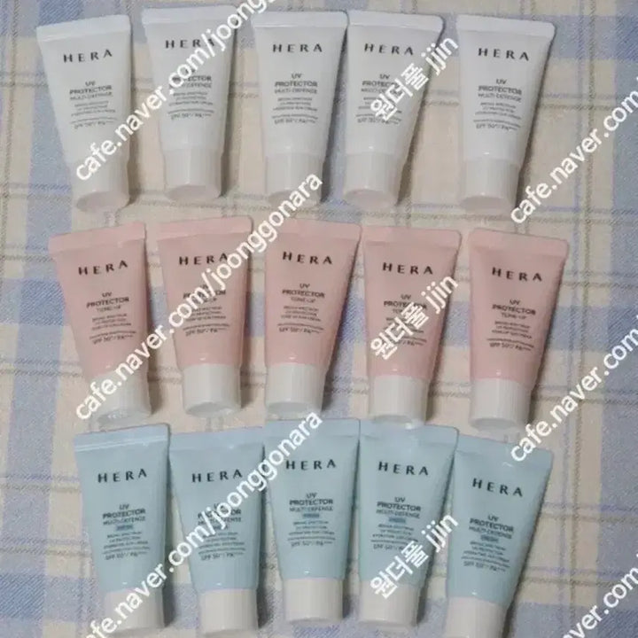 [BUNJANG] Hera UV Protector Sunscreen Bundle / 헤라 선크림 멀티디펜스 톤업 프레쉬 레포츠 선크림 피치 라벤더