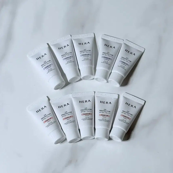 [BUNJANG] Hera UV Protector Sunscreen Bundle / 헤라 선크림 멀티디펜스 톤업 프레쉬 레포츠 선크림 피치 라벤더