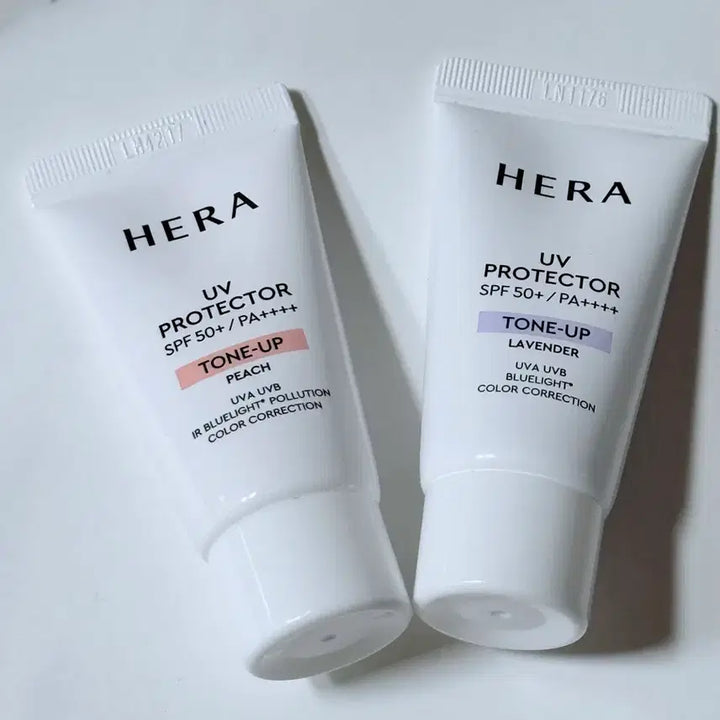 [BUNJANG] Hera UV Protector Sunscreen Bundle / 헤라 선크림 멀티디펜스 톤업 프레쉬 레포츠 선크림 피치 라벤더