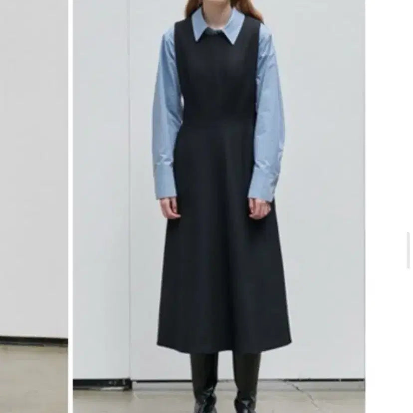 [BUNJANG] NILBYP Layered One-Piece Dress / 닐바이피 레이어드 원피스 블랙