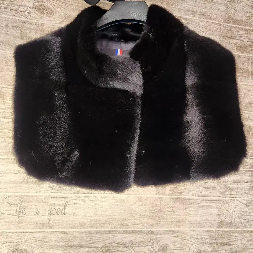 [BUNJANG] Real Mink Shawl Cape / 리얼밍크 어부바 숄케이프 새상품
