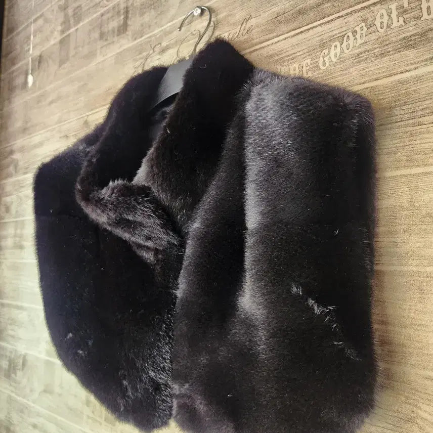 [BUNJANG] Real Mink Shawl Cape / 리얼밍크 어부바 숄케이프 새상품