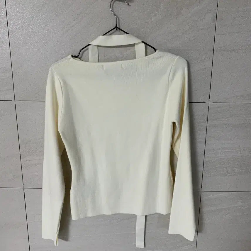 [BUNJANG] Plastic Island Tiny Knit Ivory S / (정가8만원) 플라스틱아일랜드 타이 니트 아이보리 S