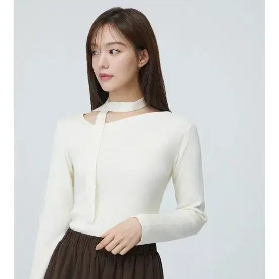 [BUNJANG] Plastic Island Tiny Knit Ivory S / (정가8만원) 플라스틱아일랜드 타이 니트 아이보리 S