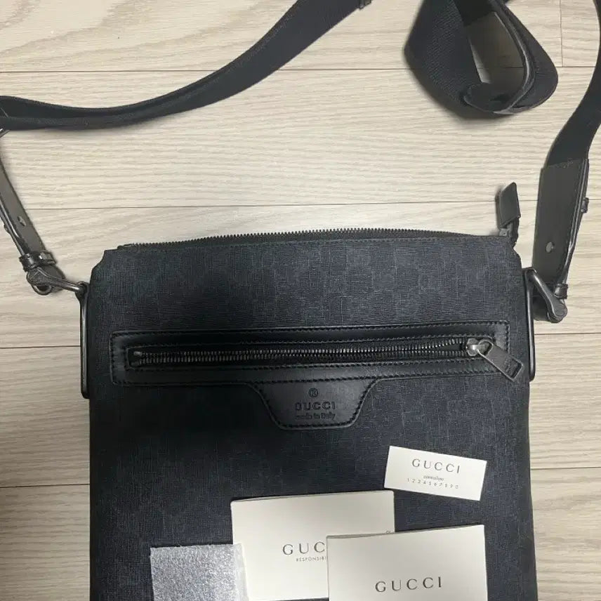 [BUNJANG] Gucci Leather Messenger Bag / 구찌 가죽 메신저백, 크로스백
