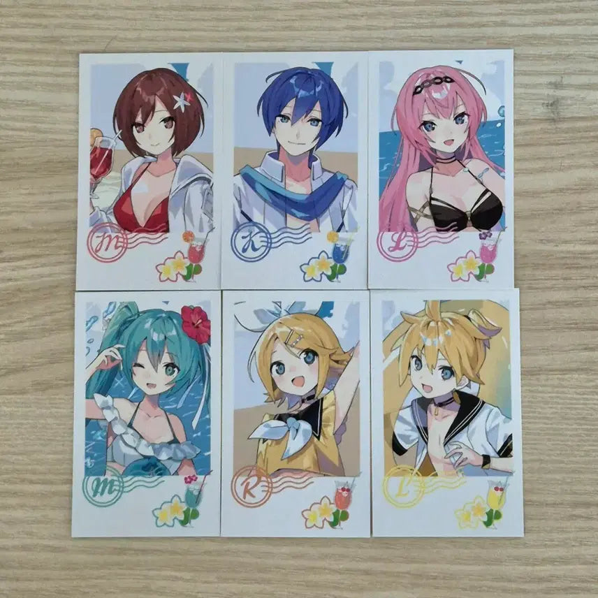 [BUNJANG] Vocaloid Summer Vacation Cheki Collection / 보카로 여름방학 체키 메이코 카이토 미쿠 린 렌 루카 보컬로이드 크립톤