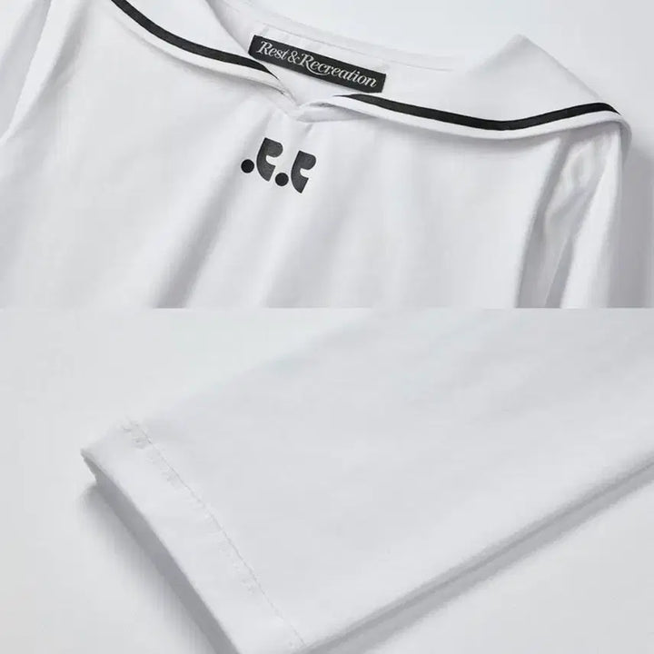 [BUNJANG] Rest&Recreation SAILOR COLLAR CROPTOP-WHITE / 레스트앤레크레이션 RR SAILOR COLLAR CROPTOP-WHITE