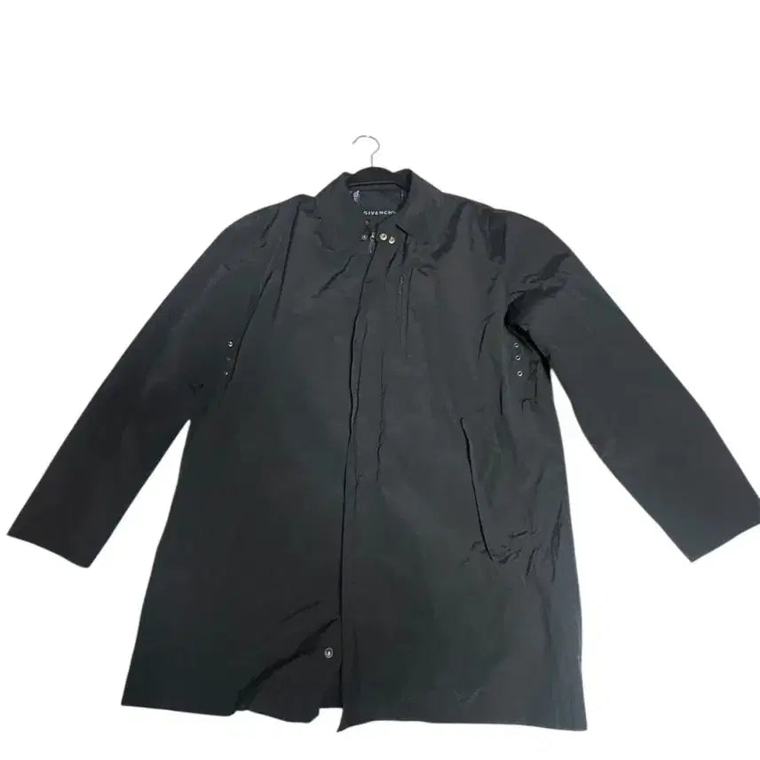 [BUNJANG] Givenchy Monogram Lined Black Half Mac Coat / [지방시] 올드머니 끝판왕 모노그램 안감 블랙 하프 맥코트 100(L)