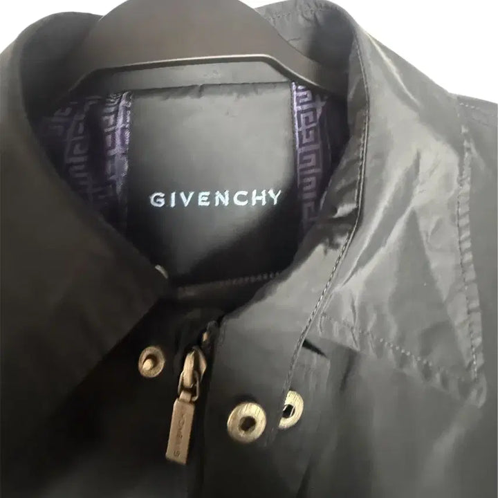 [BUNJANG] Givenchy Monogram Lined Black Half Mac Coat / [지방시] 올드머니 끝판왕 모노그램 안감 블랙 하프 맥코트 100(L)