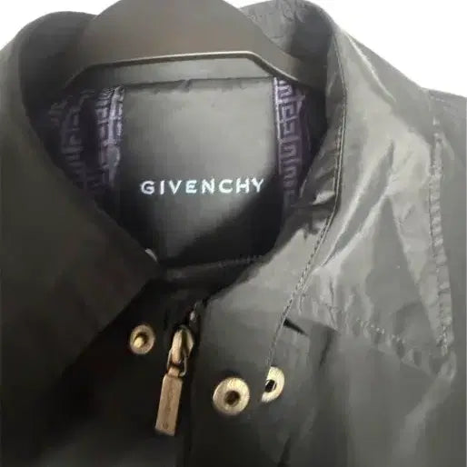 [BUNJANG] Givenchy Monogram Lined Black Half Mac Coat / [지방시] 올드머니 끝판왕 모노그램 안감 블랙 하프 맥코트 100(L)