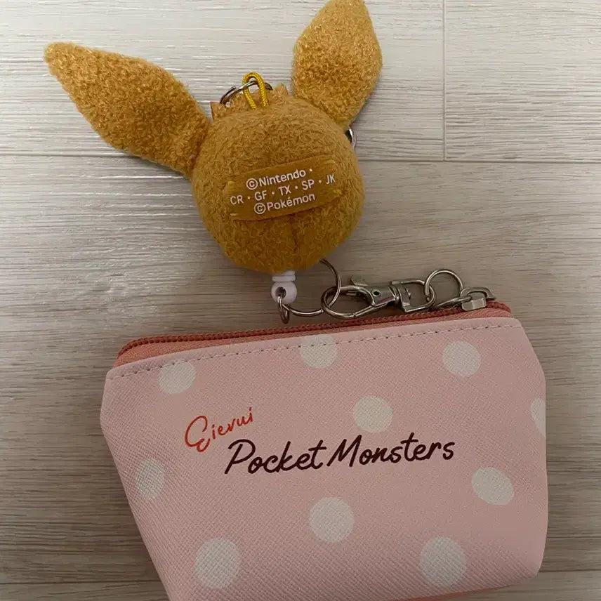 [BUNJANG] Pokemon Eevee Keyring + Coin Purse Set / 포켓몬스터 이브이 인형 키링 + 동전지갑 (닌텐도 정품) 2만원