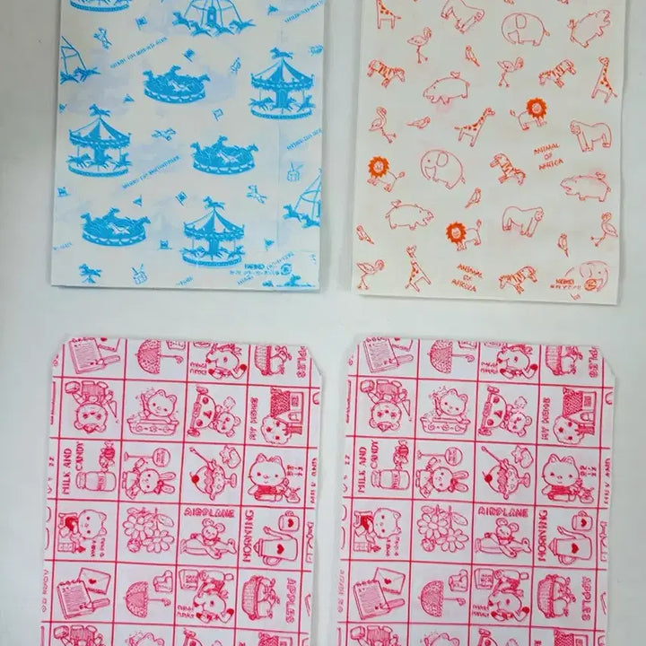 [BUNJANG] Retro Paper Gift Bag Bundle Set / 일본 레트로 종이봉투 선물봉투 포장용품 (일괄판매)