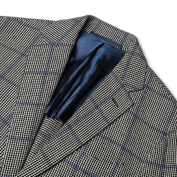 [BUNJANG] Stile Latino Blue Point Check Napoli Jacket / 스틸레 라티노 [Stile Latino] 블루 포인트 체크 나폴리 자켓