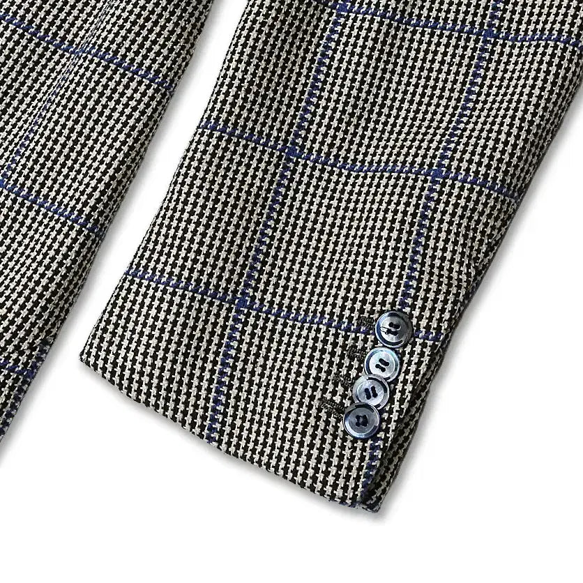 [BUNJANG] Stile Latino Blue Point Check Napoli Jacket / 스틸레 라티노 [Stile Latino] 블루 포인트 체크 나폴리 자켓