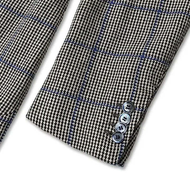 [BUNJANG] Stile Latino Blue Point Check Napoli Jacket / 스틸레 라티노 [Stile Latino] 블루 포인트 체크 나폴리 자켓