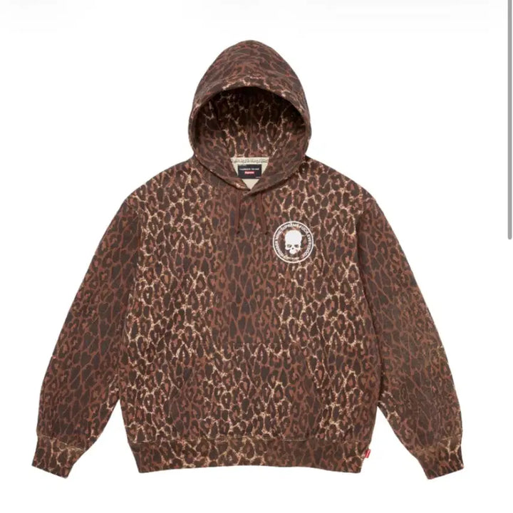 [BUNJANG] Supreme Number (N)ine Leopard Patch Hoodie / (L) 슈프림x넘버나인 후드 - 25fw