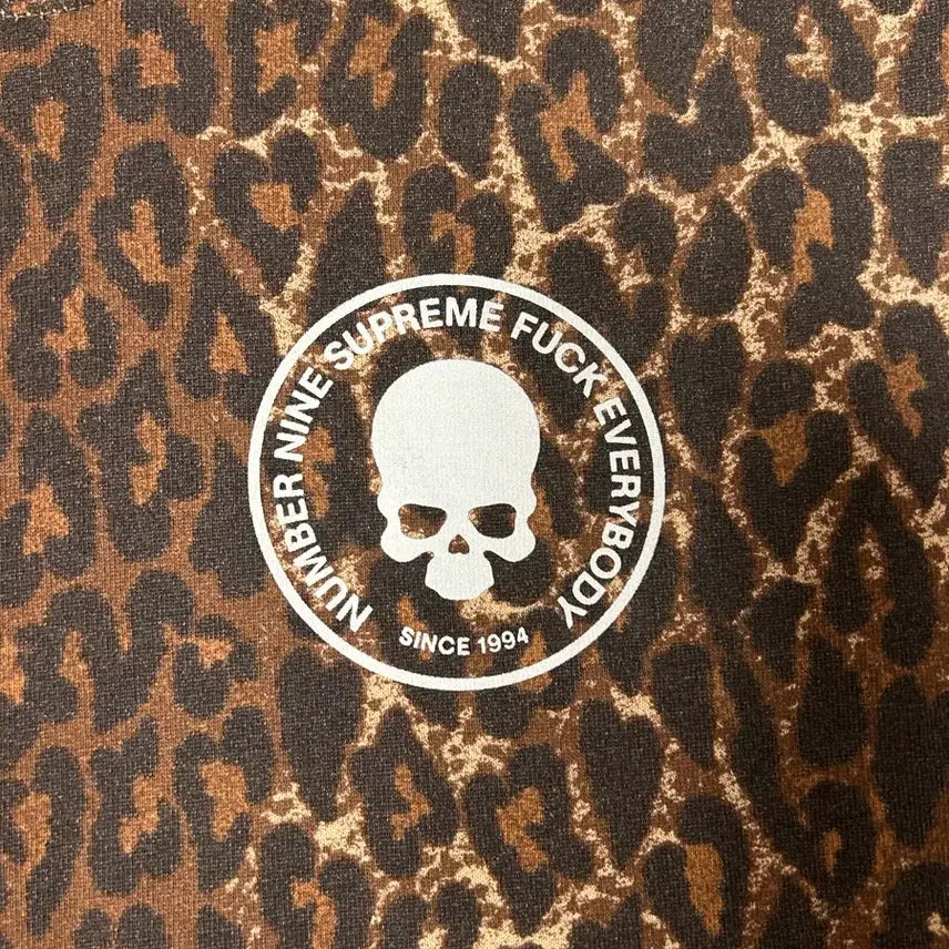[BUNJANG] Supreme Number (N)ine Leopard Patch Hoodie / (L) 슈프림x넘버나인 후드 - 25fw