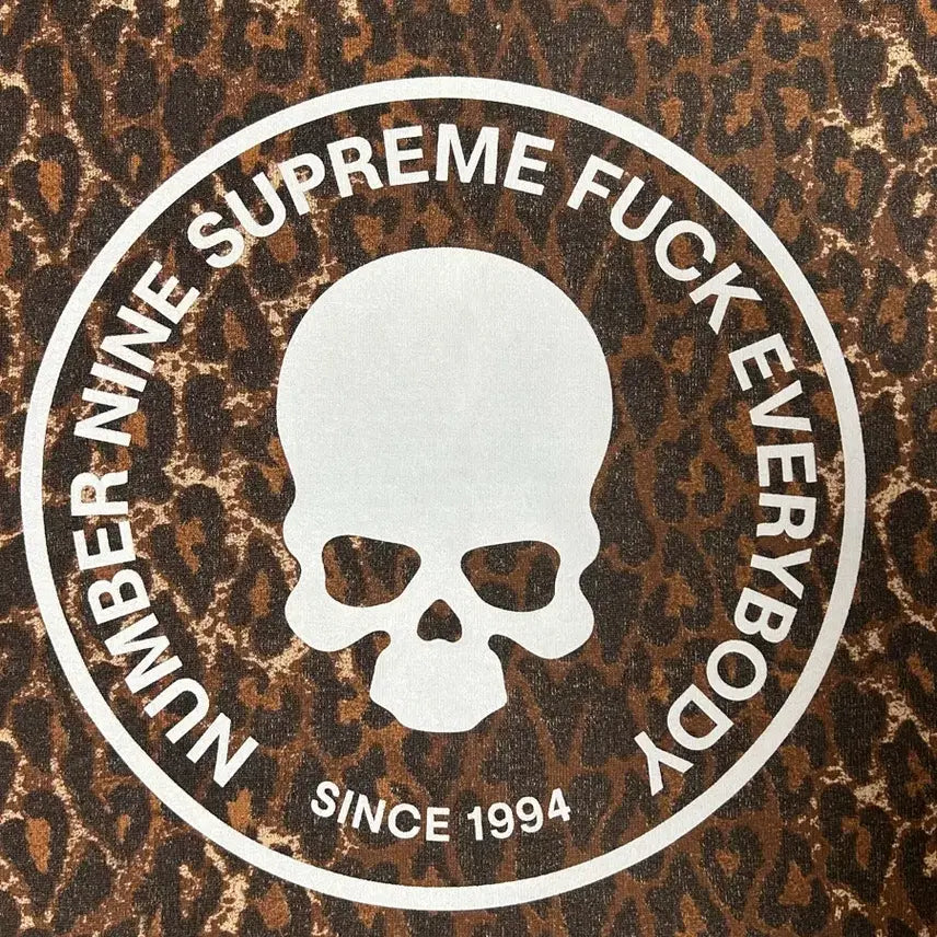 [BUNJANG] Supreme Number (N)ine Leopard Patch Hoodie / (L) 슈프림x넘버나인 후드 - 25fw