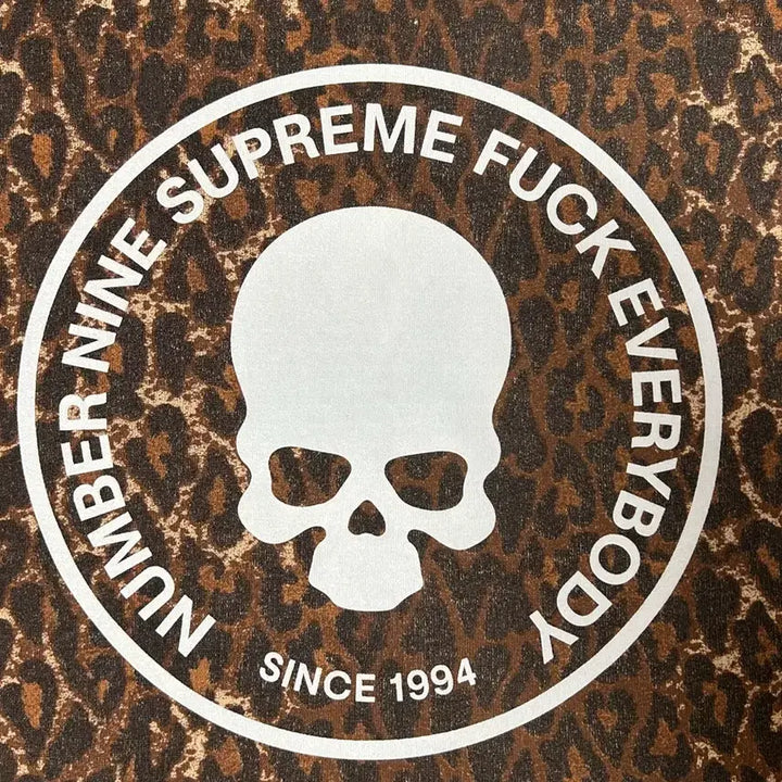 [BUNJANG] Supreme Number (N)ine Leopard Patch Hoodie / (L) 슈프림x넘버나인 후드 - 25fw
