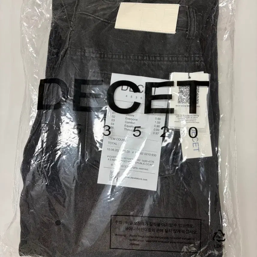 [BUNJANG] Dekete Balloon Wide Denim Pants (Black) / [새상품] 데케트 벌룬 와이드 데님팬츠 흑청 28