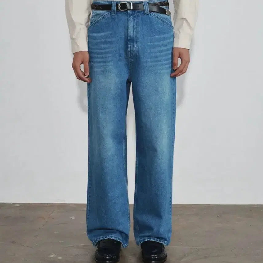 [BUNJANG] Heute Roco Wide Denim Blue / [M] HEUTE 로코 와이드 데님 블루