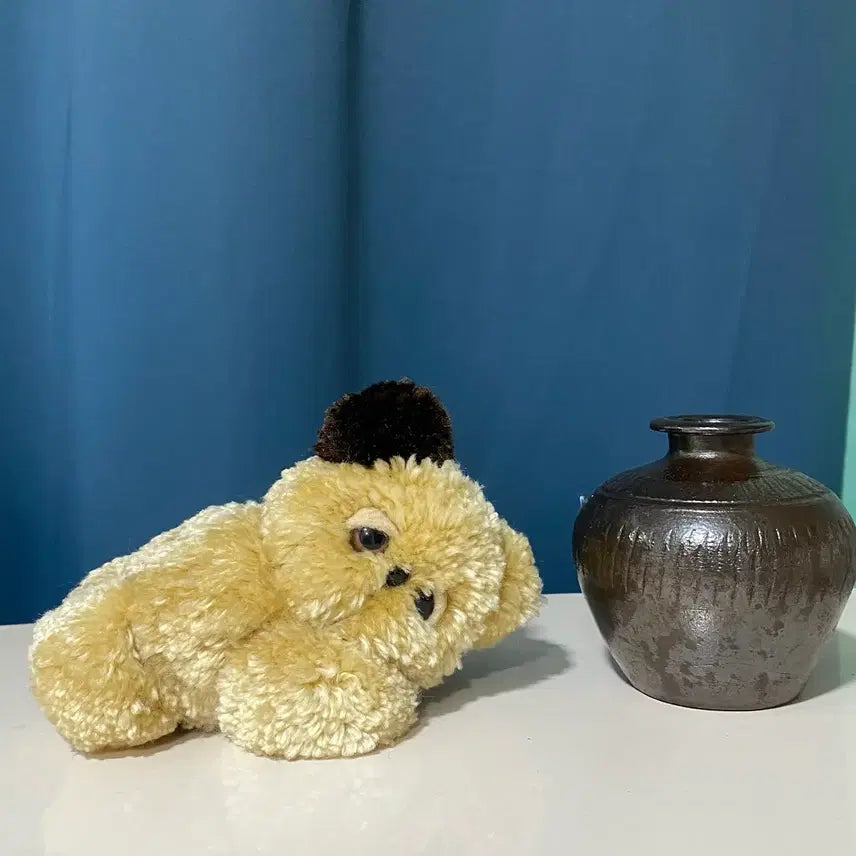 [BUNJANG] Handmade Teddy Bear Doll / 작가님 수제인형 핸드메이드인형 졸린 곰돌이