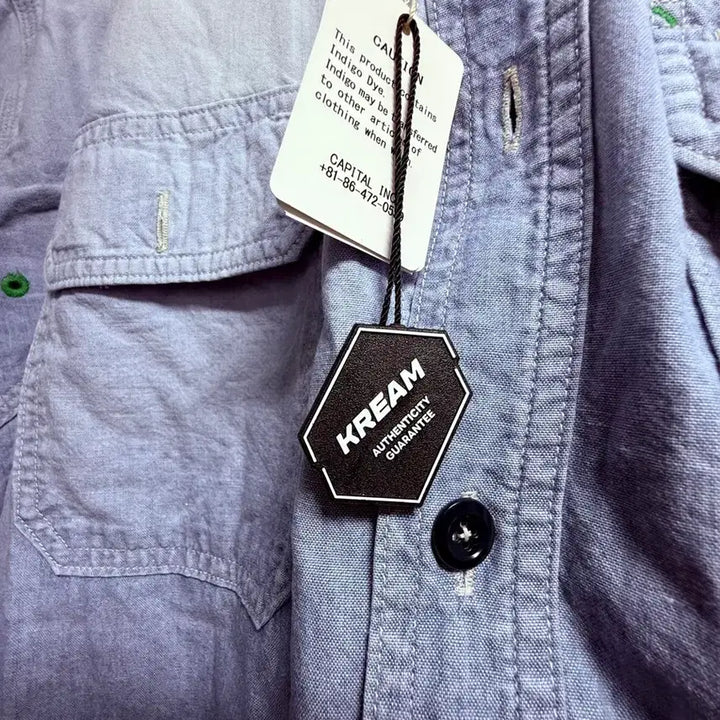 [BUNJANG] Capital Chambray Two-Tone Bon Patch 4 / 캐피탈 샴브레이 투톤 본패치 4 새상품
