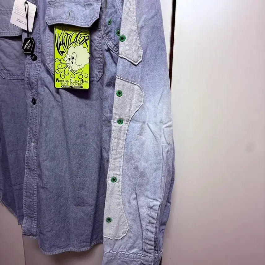 [BUNJANG] Capital Chambray Two-Tone Bon Patch 4 / 캐피탈 샴브레이 투톤 본패치 4 새상품