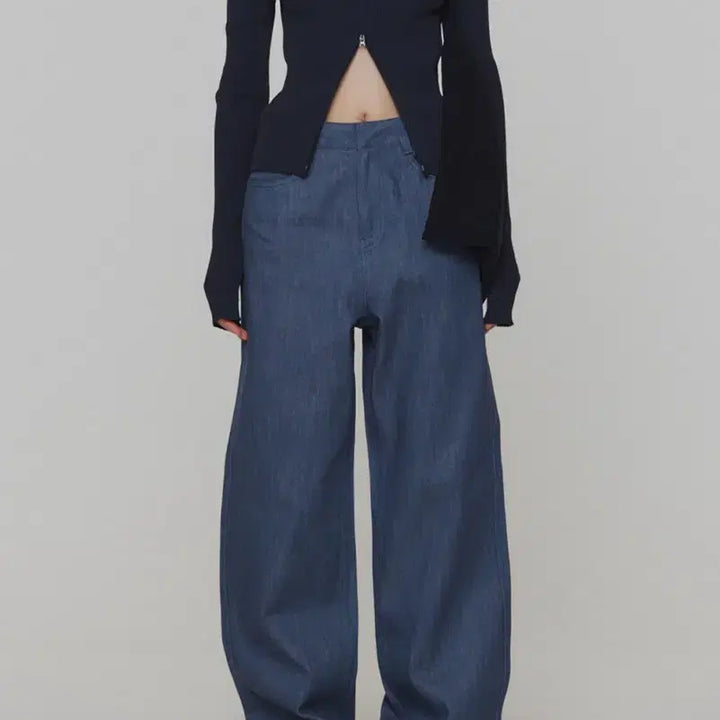 [BUNJANG] AMOMENTO Ribbed Mock Neck Cardigan / 아모멘토 모크넥 가디건Ribbed Mock Neck Cardigan-Da