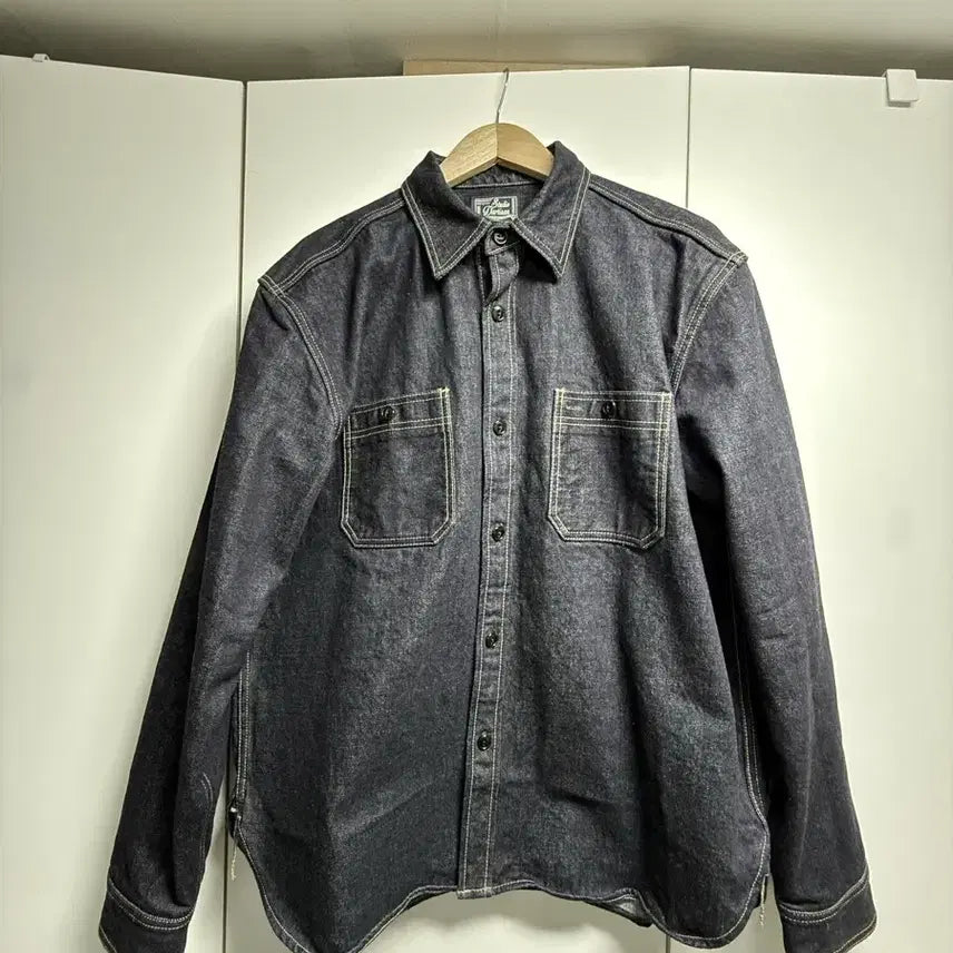 [BUNJANG] Studio Dachi San Denim Shirt / 스튜디오 다치산 데님 셔츠
