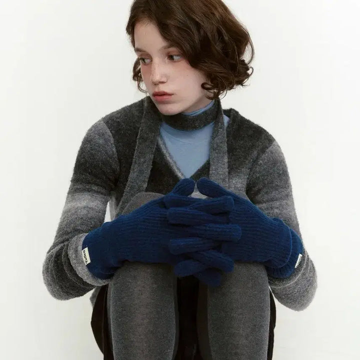 [BUNJANG] Pallet Finger Hole Knit Gloves / 팔렛 핑거홀 니트 장갑