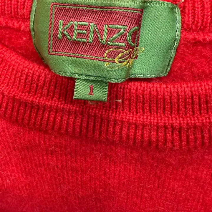 [BUNJANG] KENZO Red Knit Sweater / 겐조 KENZO 레드 니트 스웨터